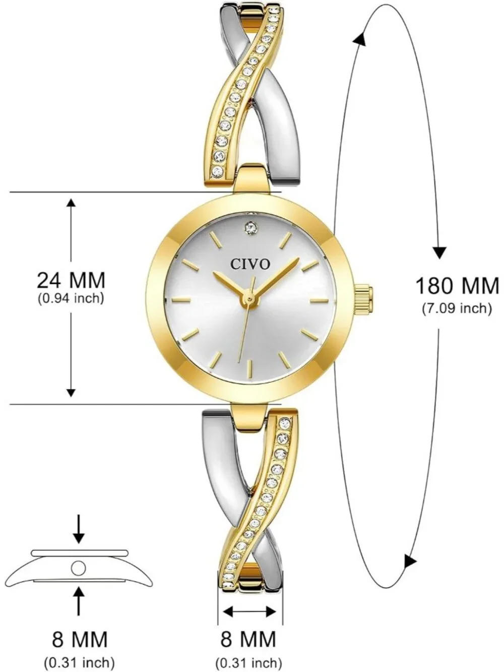 N/A elegant gold